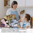 Mobile Preview: Küchenrückwand Folie Wasserfall im Herbstwald A4 Muster