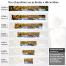 Mobile Preview: Küchenrückwand Folie Wasserfall im Herbstwald Höhe 51cm