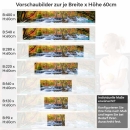 Mobile Preview: Küchenrückwand Folie Wasserfall im Herbstwald Höhe 60cm