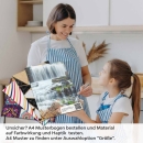 Mobile Preview: Küchenrückwand Folie Goldener Wasserfall A4 Muster
