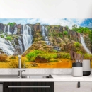 Mobile Preview: Küchenrückwand Folie Goldener Wasserfall Hauptbild 1