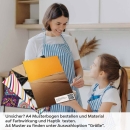 Mobile Preview: Küchenrückwand Folie Wüstensilhouette A4 Muster