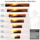 Mobile Preview: Küchenrückwand Folie Wüstensilhouette Höhe 51cm