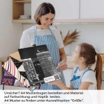 Mobile Preview: Küchenrückwand Folie Skyline at Night A4 Muster