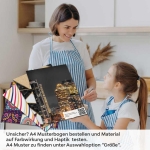 Mobile Preview: Küchenrückwand Folie Skyline-Lichter im Spiegel des Sees A4 Muster