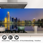 Mobile Preview: Küchenrückwand Folie Abu Dhabi im nächtlichen Glanz Detailbild 1