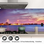 Mobile Preview: Küchenrückwand Folie Brücke zwischen Inseln Detailbild 1