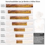 Mobile Preview: Küchenrückwand Folie Brücke im Wasser Höhe 51cm