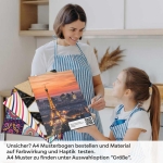 Mobile Preview: Küchenrückwand Folie Panorama Stadtblick A4 Muster