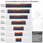 Mobile Preview: Küchenrückwand Folie Panorama Stadtblick Höhe 60cm