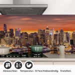 Mobile Preview: Küchenrückwand Folie Skylines & der Hafen von New York Detailbild 1