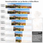 Mobile Preview: Küchenrückwand Folie Inselbrücke Höhe 80cm