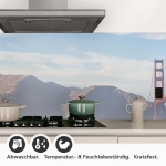 Mobile Preview: Küchenrückwand Folie Brücke zwischen Inseln Detailbild 1