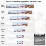 Mobile Preview: Küchenrückwand Folie Brücke zwischen Inseln Höhe 51cm