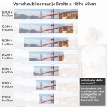 Mobile Preview: Küchenrückwand Folie Brücke zwischen Inseln Höhe 60cm