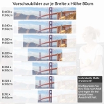 Mobile Preview: Küchenrückwand Folie Brücke zwischen Inseln Höhe 80cm