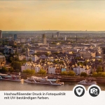 Mobile Preview: Küchenrückwand Folie Kölns Ufer im sanften Dämmerlicht Detailbild 2