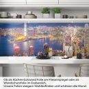 Mobile Preview: Küchenrückwand Folie Hong Kongs Skyline Artikelbild 1