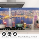 Mobile Preview: Küchenrückwand Folie Hong Kongs Skyline Detailbild 1