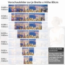 Mobile Preview: Küchenrückwand Folie Hong Kongs Skyline Höhe 80cm