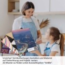 Mobile Preview: Küchenrückwand Folie Metropole Panorama A4 Muster