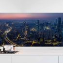 Mobile Preview: Küchenrückwand Folie Metropole Panorama Hauptbild 1