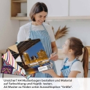 Mobile Preview: Küchenrückwand Folie Nächtliche Brücken & Stadt Perspektive A4 Muster