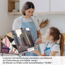 Mobile Preview: Küchenrückwand Folie moderne Stadt Brücke A4 Muster