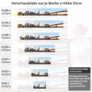 Mobile Preview: Küchenrückwand Folie moderne Stadt Brücke Höhe 51cm