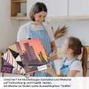 Mobile Preview: Küchenrückwand Folie Stadt Brücke bei Dämmerung A4 Muster