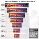 Mobile Preview: Küchenrückwand Folie Stadt Brücke bei Dämmerung Höhe 80cm