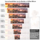 Mobile Preview: Küchenrückwand Folie zwei Brücken, eine Stadt Höhe 80cm