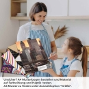 Mobile Preview: Küchenrückwand Folie Wolkenkratzer & Brücke zur goldenen Stunde A4 Muster