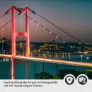 Mobile Preview: Küchenrückwand Folie Bosporus - Nächtliche Brückenpracht für Ihre Küche Detailbild 2