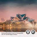 Mobile Preview: Küchenrückwand Folie Malaysia - Moderne Architektur für die Küche Detailbild 2