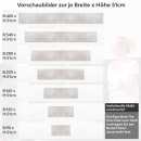 Mobile Preview: Küchenrückwand Folie Betonoptik - Modern und stilvoll Höhe 51cm