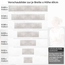 Mobile Preview: Küchenrückwand Folie Betonoptik - Modern und stilvoll Höhe 60cm