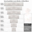 Mobile Preview: Küchenrückwand Folie Betonoptik - Modern und stilvoll Höhe 80cm