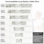 Mobile Preview: Küchenrückwand Folie Betonwand Industrial - Urbaner Look Höhe 51cm