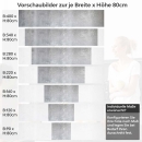 Mobile Preview: Küchenrückwand Folie Betonstruktur Höhe 80cm
