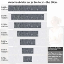 Mobile Preview: Küchenrückwand Folie Urban Depth - Moderne Betonoptik Höhe 60cm