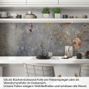 Mobile Preview: Küchenrückwand Folie Vintage Beton & Rost - Zeitloser Charme Artikelbild 1