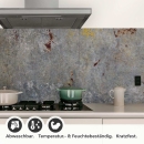 Mobile Preview: Küchenrückwand Folie Vintage Beton & Rost - Zeitloser Charme Detailbild 1