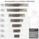 Mobile Preview: Küchenrückwand Folie Gealterter Beton - Der perfekte Industrial-Look Höhe 51cm
