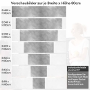 Mobile Preview: Küchenrückwand Folie Beton Optik - Betoncharme für Ihre Traumküche Höhe 80cm
