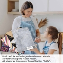 Mobile Preview: Küchenrückwand Folie Betondesign - Urbaner Look in Grau-Blau Nuancen A4 Muster