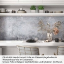 Mobile Preview: Küchenrückwand Folie Betondesign - Urbaner Look in Grau-Blau Nuancen Artikelbild 1
