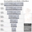 Mobile Preview: Küchenrückwand Folie Betondesign - Urbaner Look in Grau-Blau Nuancen Höhe 80cm