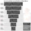 Mobile Preview: Küchenrückwand Folie Tiefgrauer Betonwand Höhe 80cm