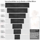 Mobile Preview: Küchenrückwand Folie Anthrazit Betonoptik - Luxus Küchendesigns Höhe 80cm